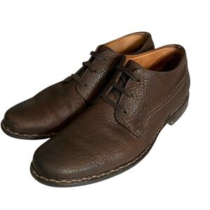 John Varvatos Brown Ankle Chukka Boot Pebble Calfskin Leather Size 11.5